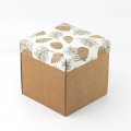 Коробка для подарка средняя с дном из микрогофры без окна  (H=15см)